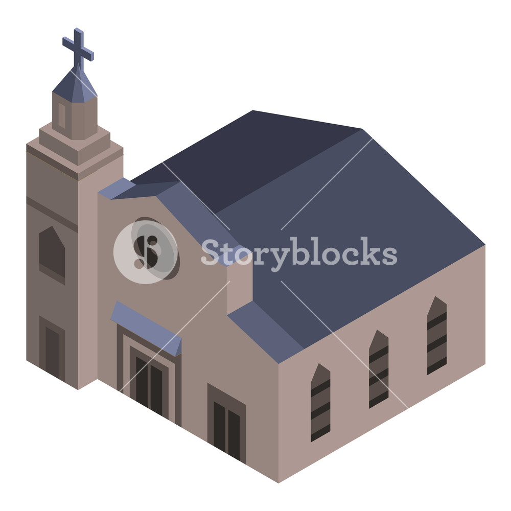 1000x1000 Jesus Church Icon Isometric Of Jesus Church Vector Icon For Web