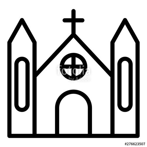 500x500 Jesus Church Icon Outline Jesus Church Vector Icon For Web Design
