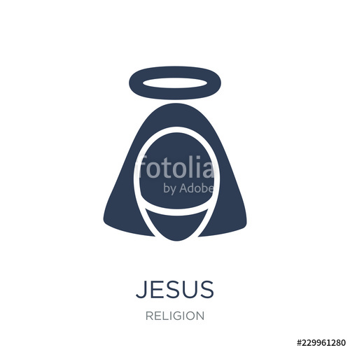 500x500 Jesus Icon Trendy Flat Vector Jesus Icon On White Background