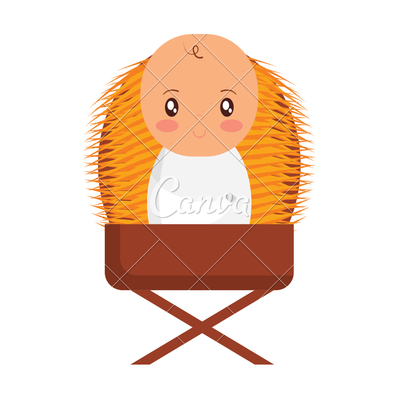 800x800 Baby Jesus Icon Vector