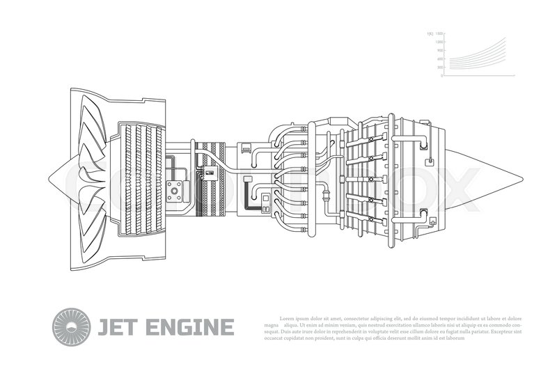 800x533 Jet Engine Of Aircraft Part Of The Stock Vector Colourbox