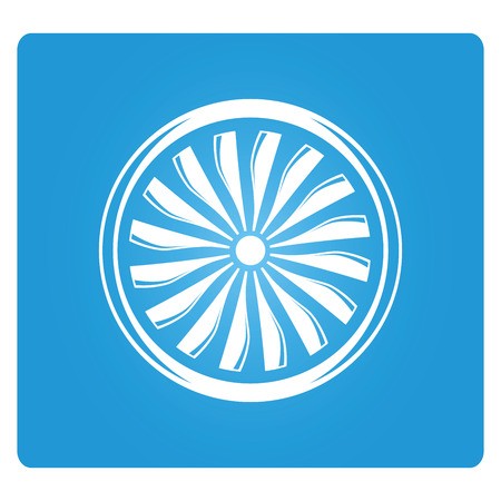 450x450 Jet Engine Vector Illustration On Blue Background Royalty Free