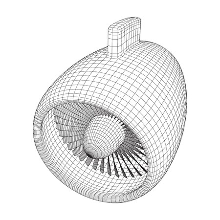 450x450 Turbo Jet Engine Vector Royalty Free Vector Graphics