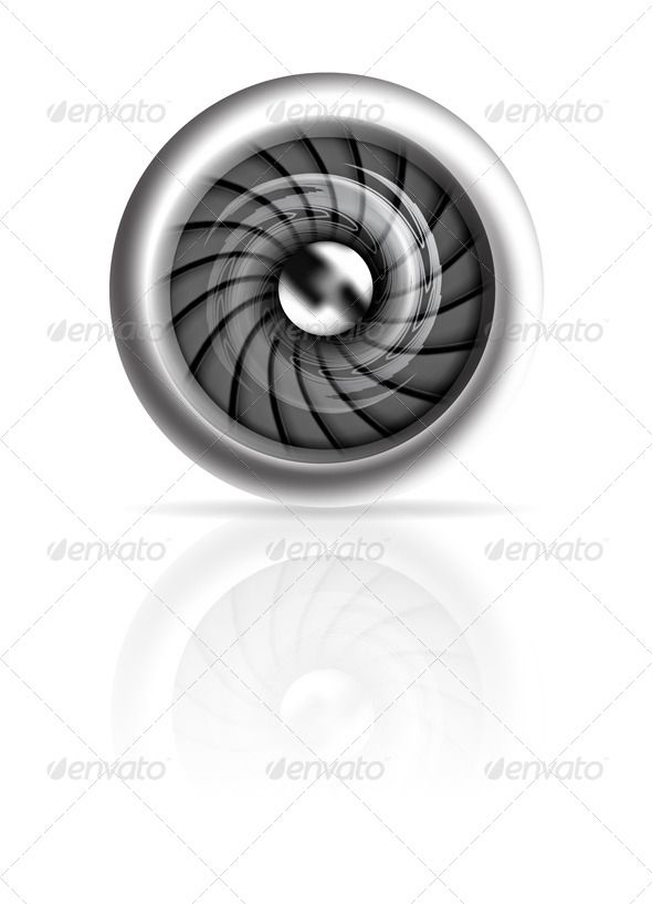 590x817 Jet Engine Front View Isolated On White Travel Vectors Design