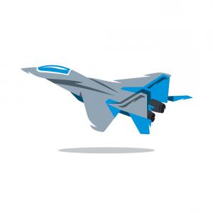 300x300 Russian Fighter Plane Cartoon Vector Soidergi