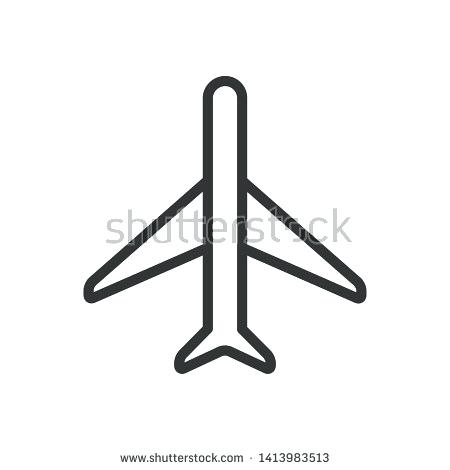 450x470 Jet Plane Outline Flower