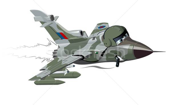 600x369 Cartoon Fighter Plane Vector Illustration Mechanik