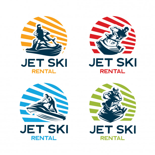 626x626 Jet Ski Logo Design Template Set Vector Premium Download