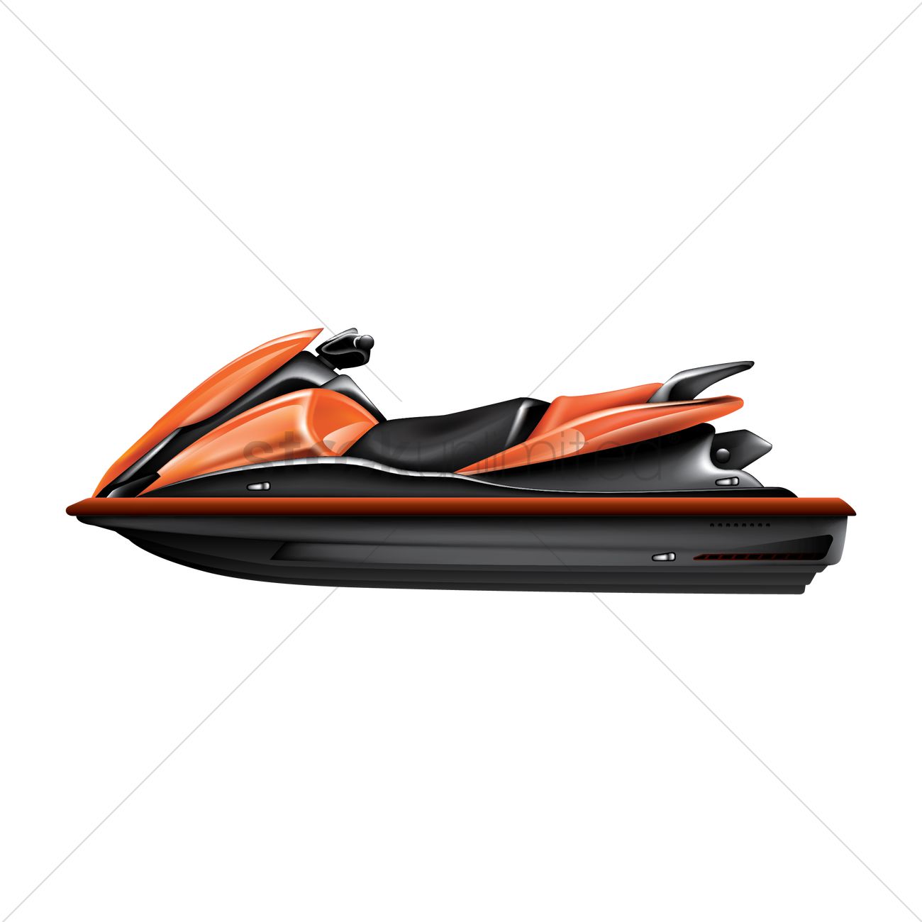 1300x1300 Jet Ski Vector Image