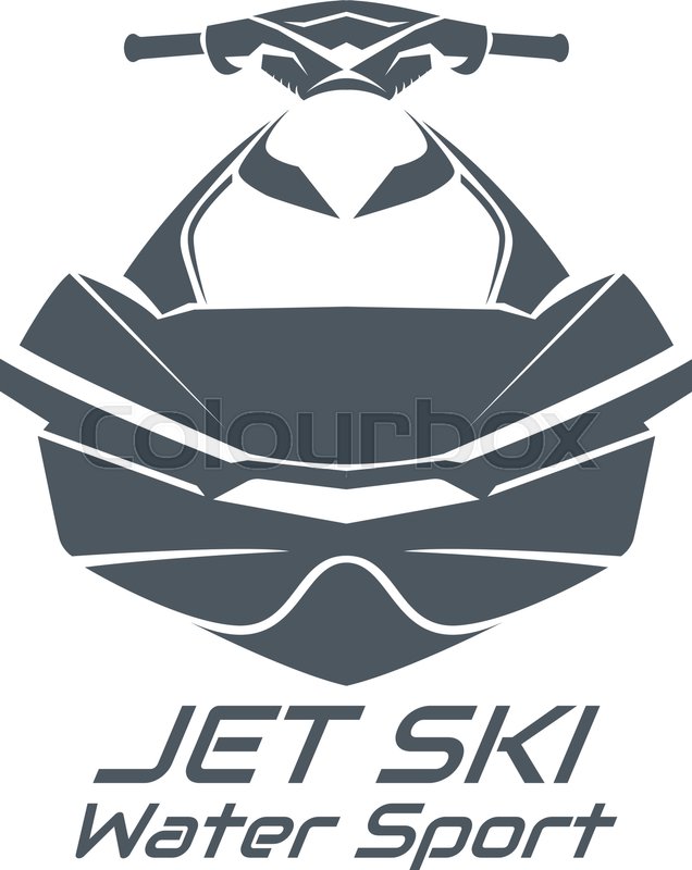 636x800 Logo Jet Ski, Scooter On A White Stock Vector Colourbox