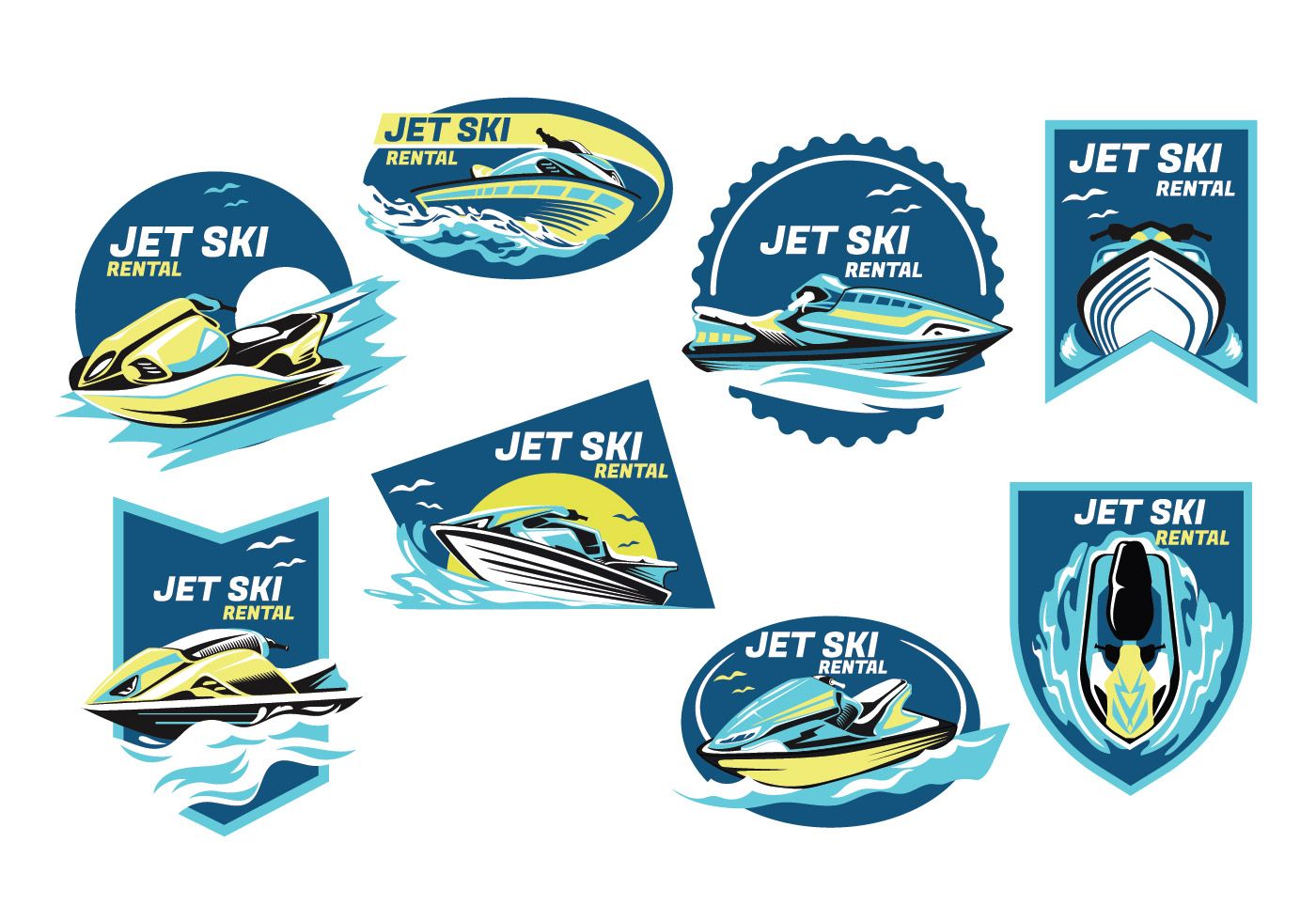 1400x980 Jet Ski Vector Strike Off Vector Art, Vector Free, Jet Ski