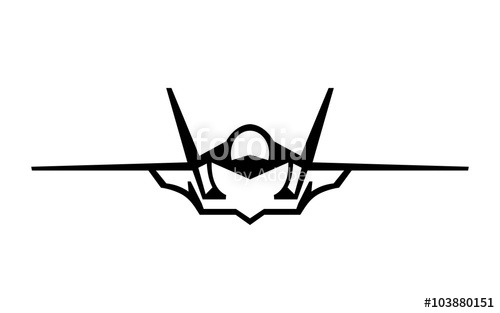 500x313 Fighter Jet Vector Icon Stock Image And Royalty Free Vector