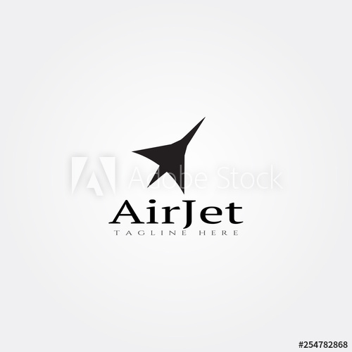 500x500 Jet Plane Icon Template,creative Vector Logo Design, Illustration