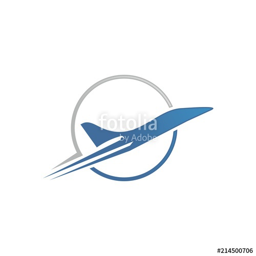 500x500 Private Jet Plane Logo Template Stock Image And Royalty Free