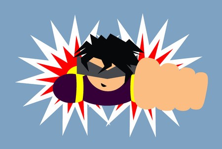 450x302 Flat Vector Illustration Of A Guy With A Jetpack Man Is Flying