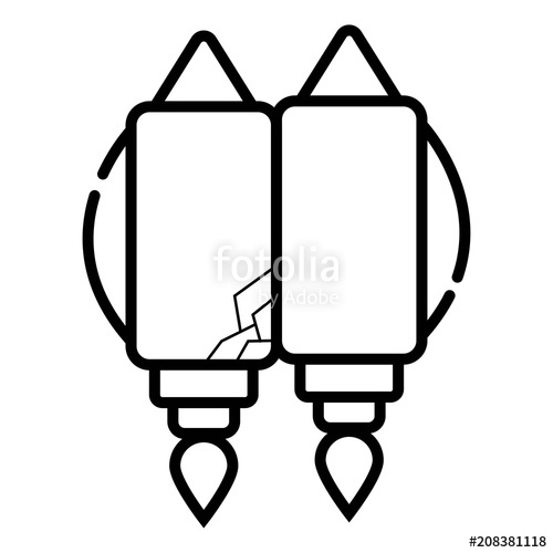500x500 Jetpack Vector Icon Stock Image And Royalty Free Vector