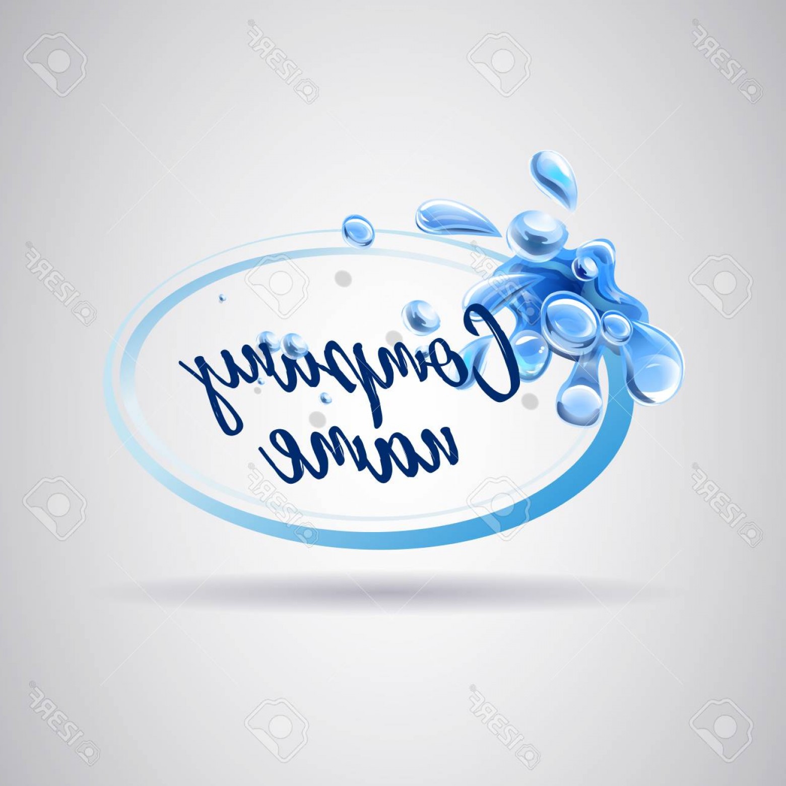 1560x1560 Photostock Vector Fresh Water Logo Splashing Splash Drops And Jets