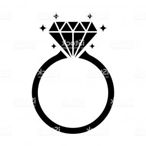 300x300 Gold Engagement Ring With Diamond In Jewelry Box Vector Newwaysys