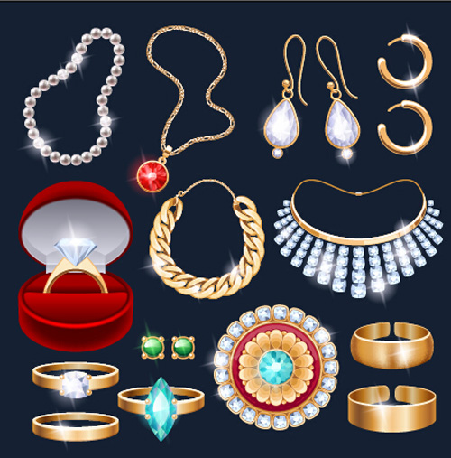 500x507 Different Jewelry Design Vector Free Download