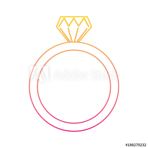 500x500 Wedding Ring Icon Diamond Ring Jewelry Vector Illustration Line