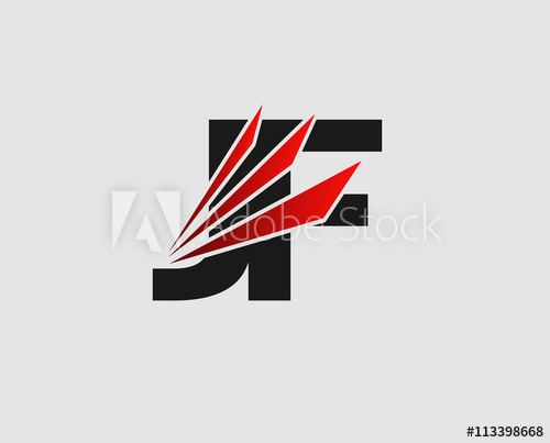 500x403 Jf Logo Vector Graphic Branding Letter Element