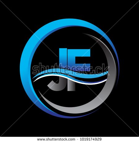 450x462 Initial Letter Logo Jf Company Name Blue And Grey Color On Circle