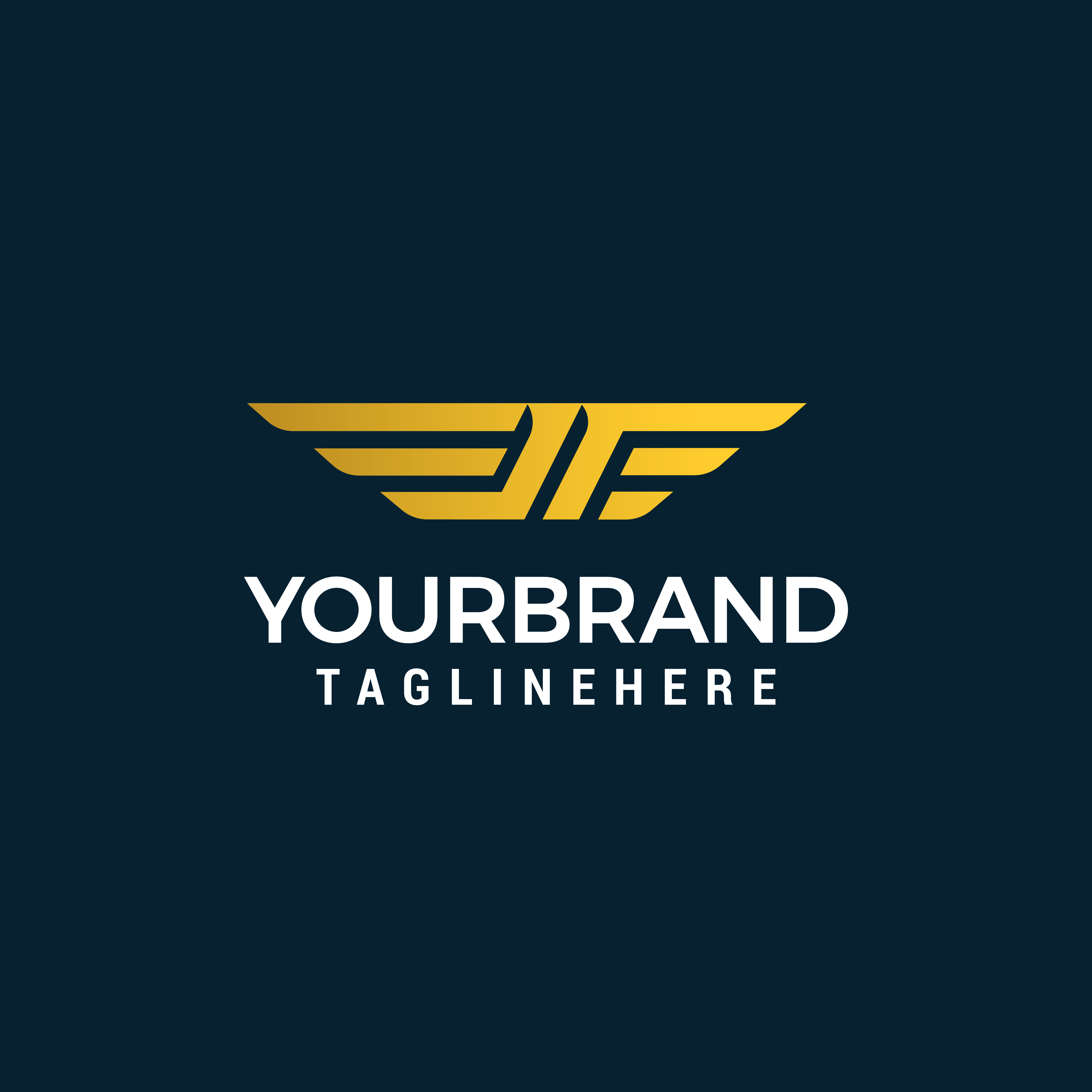 5000x5000 Letter Jf Wing Logo Design Concept Template Vector