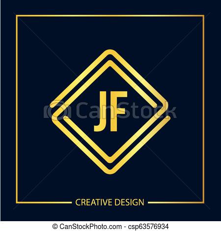 450x470 Initial Letter Jf Logo Template Design Vector Illustration