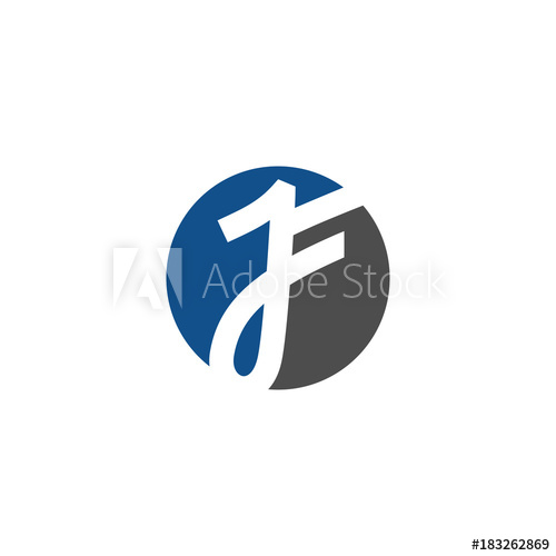 500x500 Jf Initial Letter Logo Vector