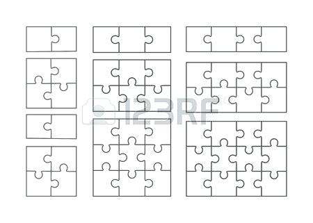 450x321 Jigsaw Puzzle Vector Templates Set Of Different Blank Simple