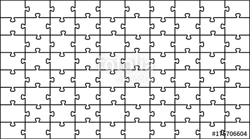 500x277 Jigsaw Puzzle Vector Background Pieces Panoramic View Two
