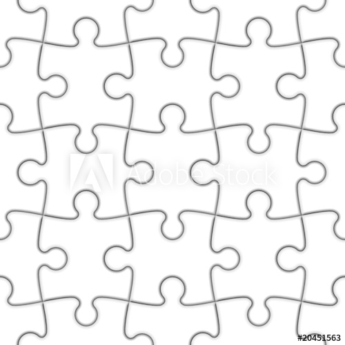 500x500 Seamless Jigsaw Puzzle Vector Easy To Duplicated