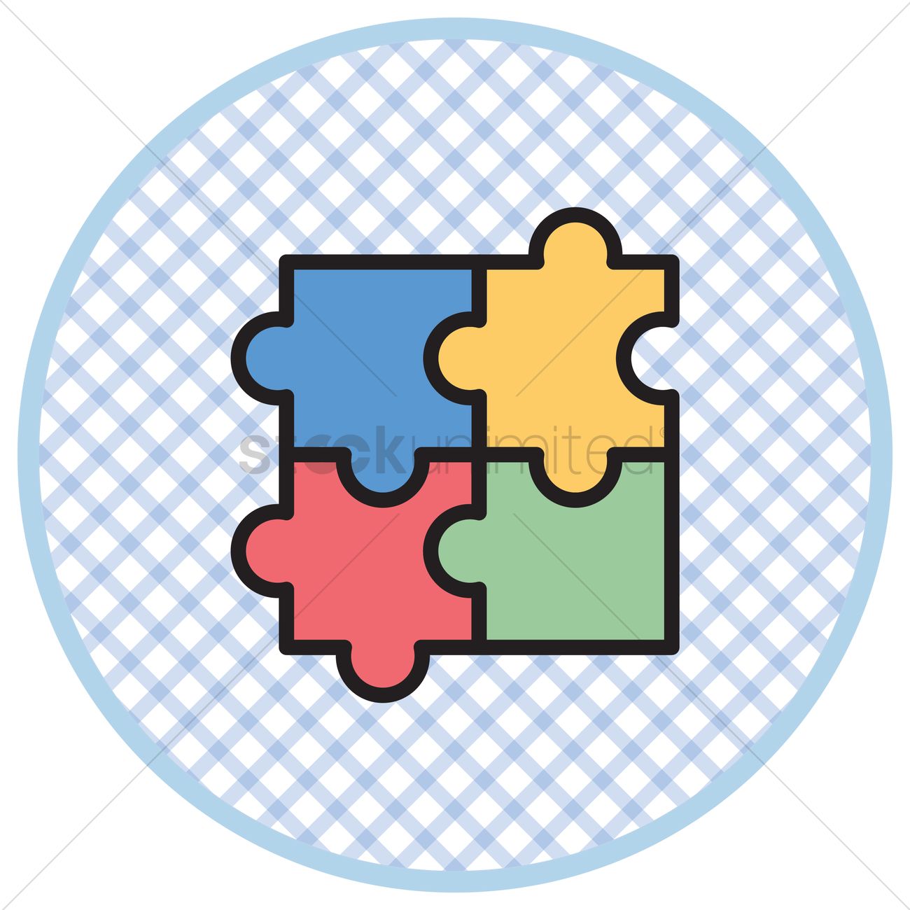 1300x1300 Free Jigsaw Puzzle Vector Image
