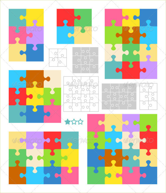585x677 Puzzle Template, Blank Puzzle Template Free Premium Templates
