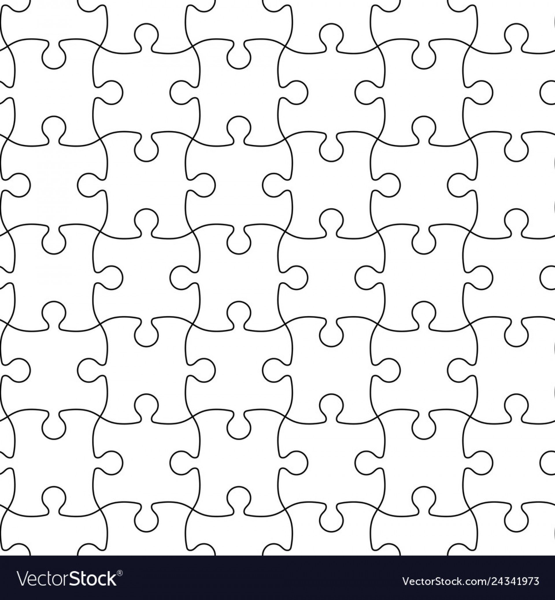 Jigsaw Puzzle Vector Generator At Collection Of