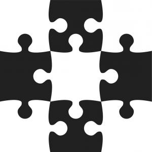 300x300 Black White Puzzle Pieces Jigsaw Vector Hoodamathrun