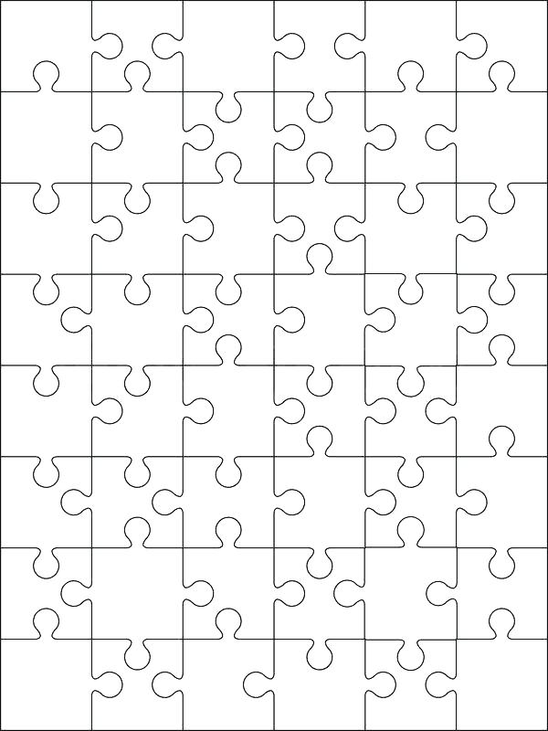 600x800 Cryptic Crossword Grid Blank