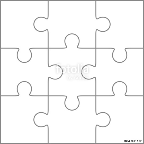 500x500 Jigsaw Puzzle Blank Template Stock Image And Royalty Free