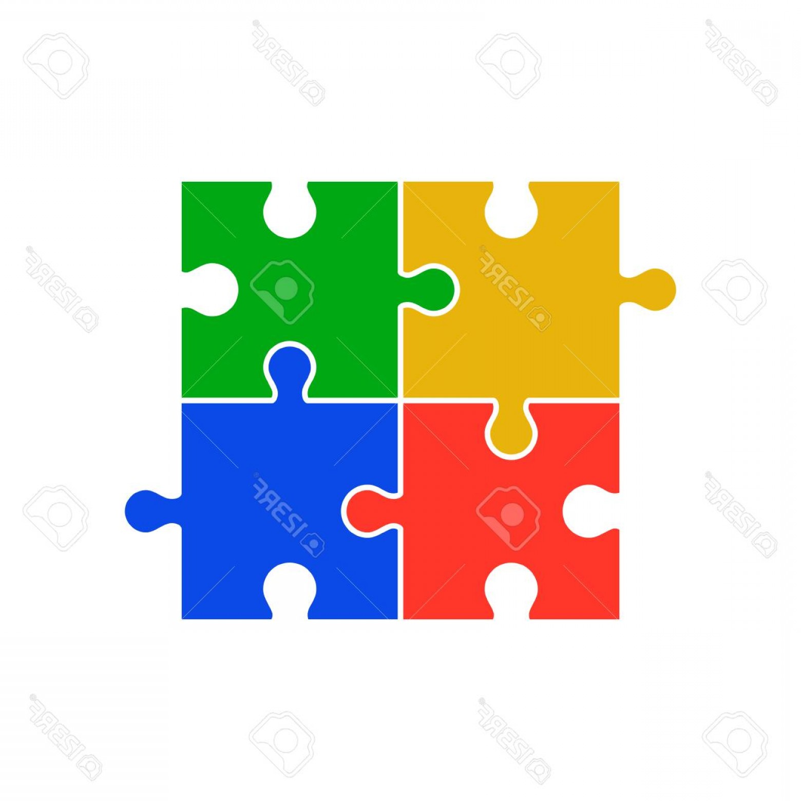 1560x1560 Puzzle Vector Clip Art Studiogrfx