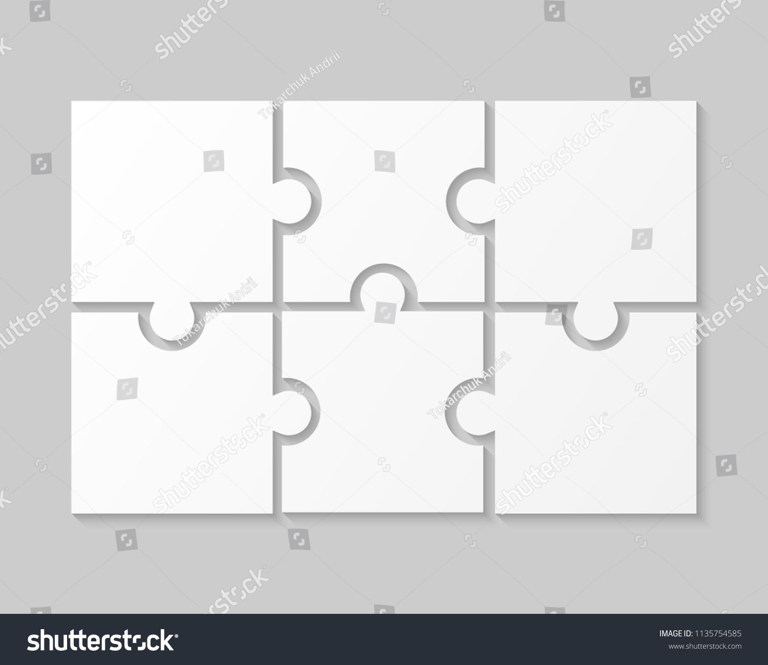 1500x1300 White Puzzle Pieces