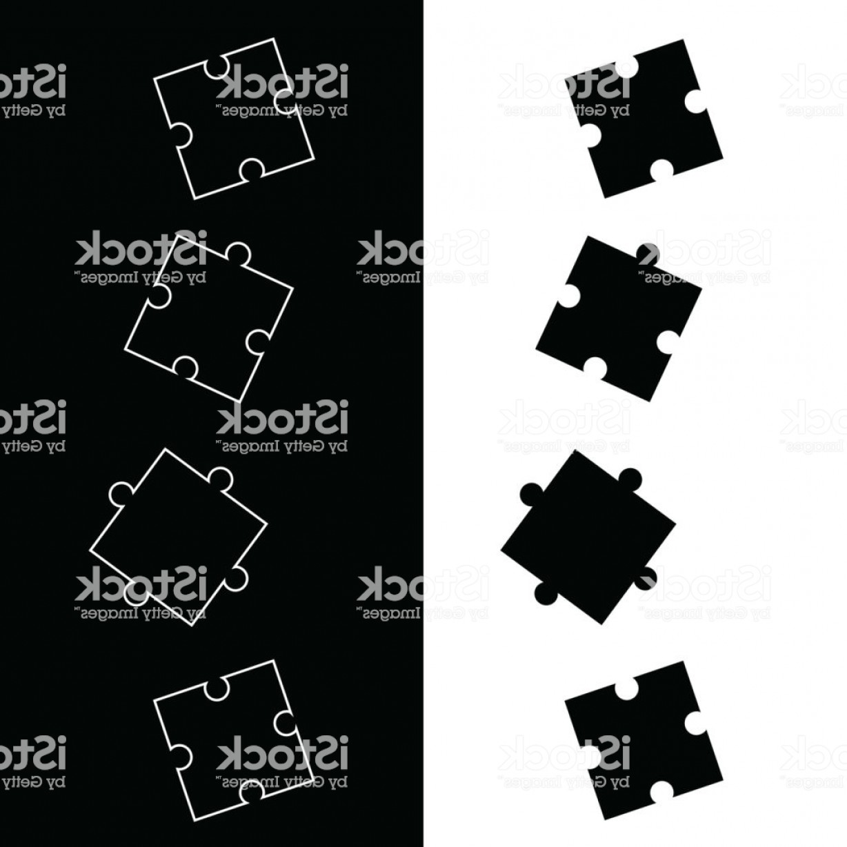 1228x1228 Black And White Puzzle Vector Catchsplace