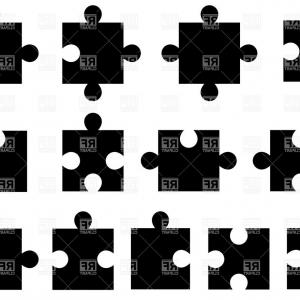 300x300 Black White Puzzle Pieces Jigsaw Vector Handandbeak