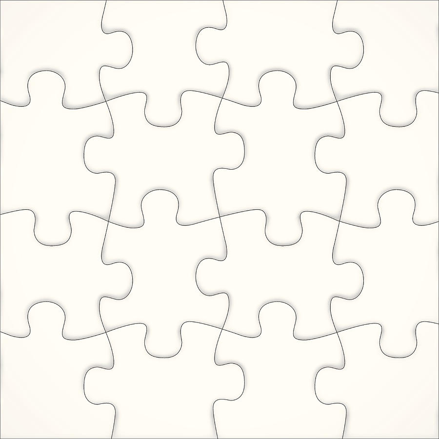 900x900 Blank Jigsaw Vector