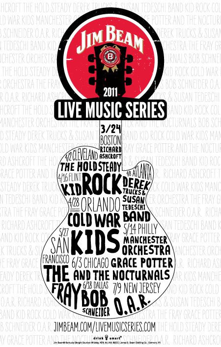 Jim Beam Live Music Series Rob Williams Design 450x707 Jim Beam Live Music Series Rob Williams Design