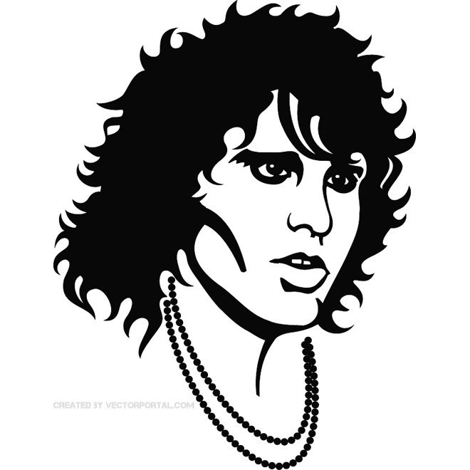 660x660 Jim Morrison Free Portrait Free Vector