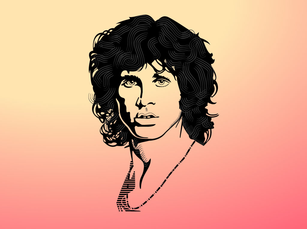 1024x765 Jim Morrison Tribute Graphics