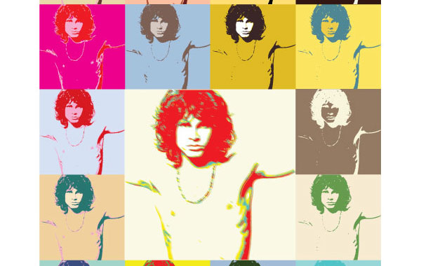600x380 Pop Art Jim Morrison The Doors Poster Vector Free Download