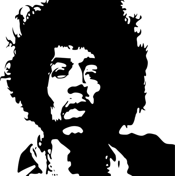 599x600 Jimi Hendrix Free Vector In Open Office Drawing