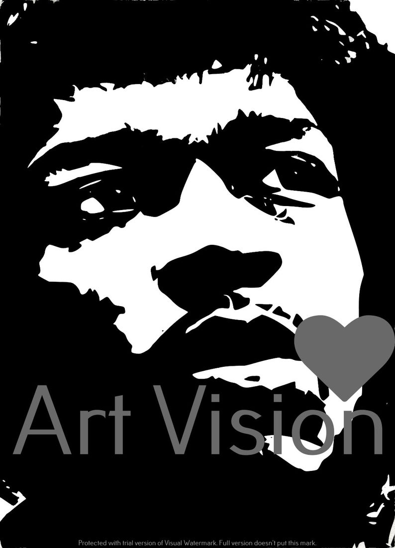 794x1101 Jimi Hendrix Vector Pdf Cricut Clipart Cutting Etsy