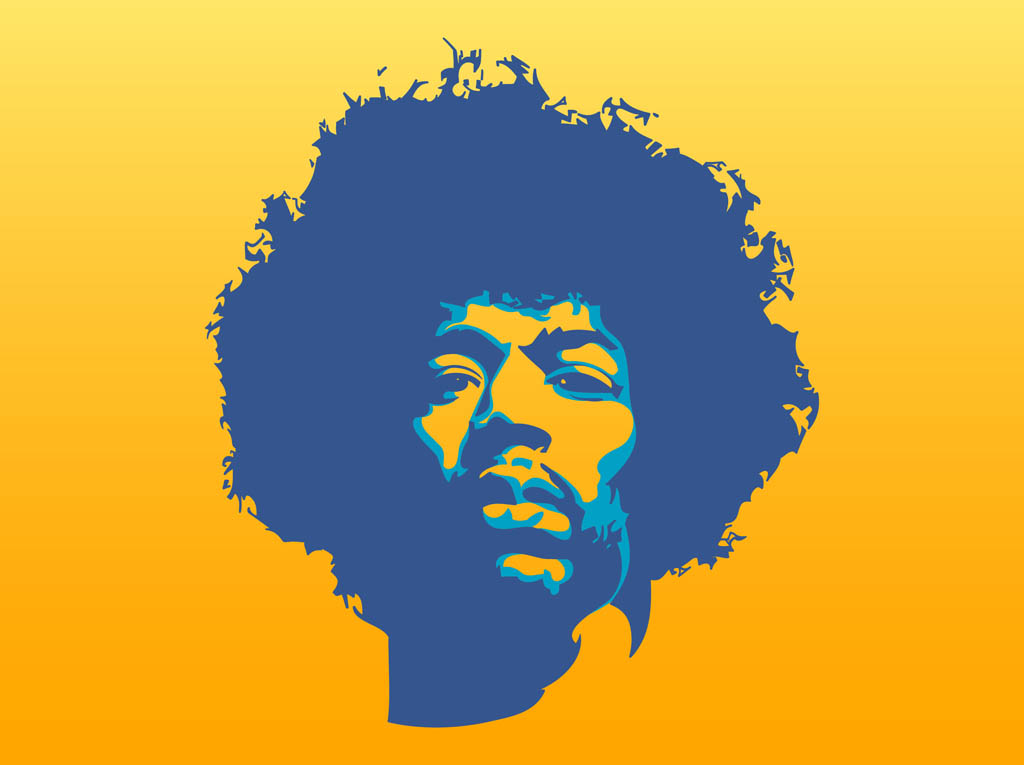 1024x765 Jimi Hendrix Vector Vector Art Graphics